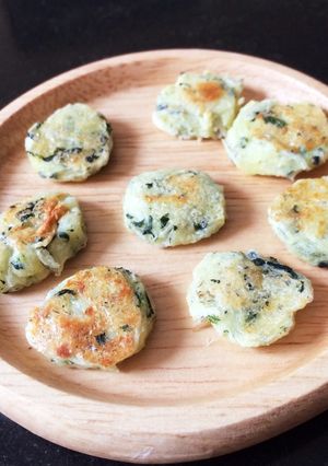 離乳食☆しらすとほうれん草のじゃがおやき-レシピのメイン写真