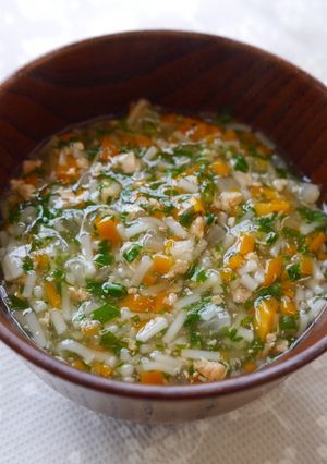 離乳中期☆鮭とそうめんと野菜のだし煮-レシピのメイン写真