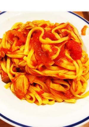 鶏肉のトマトソースパスタ-レシピのメイン写真