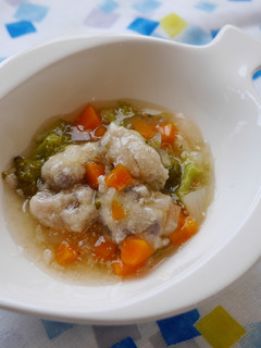 離乳後期☆青背魚のつみれ野菜あんかけ-レシピのメイン写真