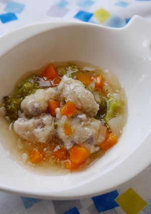 離乳後期☆青背魚のつみれ野菜あんかけ-レシピのメイン写真