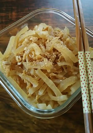 大根と油揚げのズボラ炒め!!-レシピのメイン写真