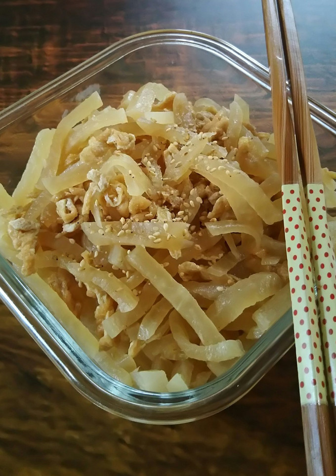 大根と油揚げのズボラ炒め！！-レシピのメイン写真