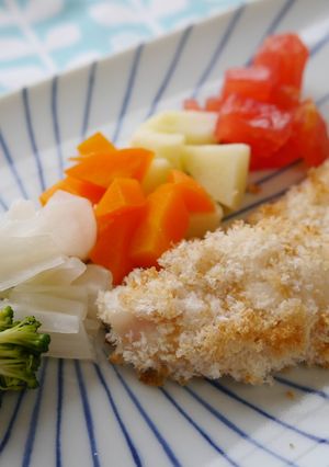 離乳完了期☆白身魚のパン粉焼き-レシピのメイン写真