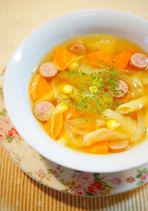✿コンソメスープ＊ペンネ✿-レシピのメイン写真