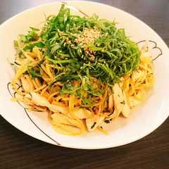 รูปของ ヘルシー☆大葉とささみの和風パスタ☆