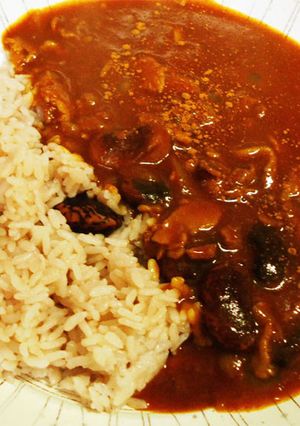 トマトジュース入り豆カレー減塩cal半分-レシピのメイン写真