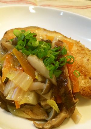 野菜たっぷり！カレイのきのこあんかけ-レシピのメイン写真