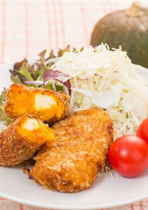 かぼちゃ煮物コロッケ（ベーコン）-レシピのメイン写真