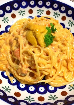 生ウニのクリームパスタ-レシピのメイン写真