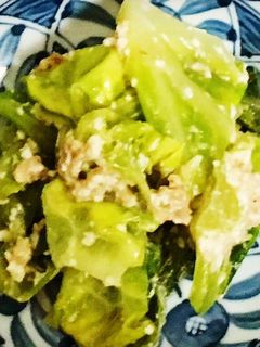 ツナとキャベツの麺つゆで白和え-レシピのメイン写真
