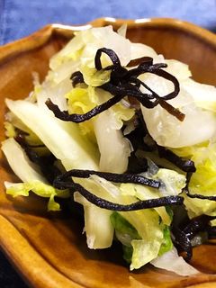 火を使わない★簡単白菜の塩昆布和えサラダ-レシピのメイン写真
