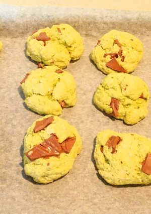 抹茶ミルク味のチョコチャンククッキー-レシピのメイン写真