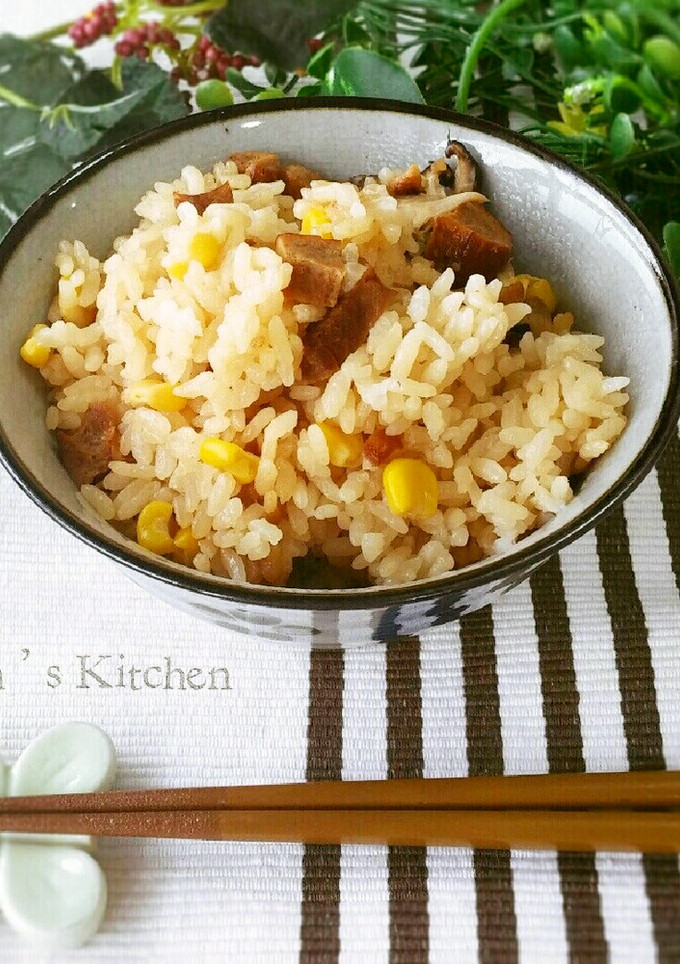 ♥焼き豚とコーンのあったか炊き込みご飯♥-レシピのメイン写真