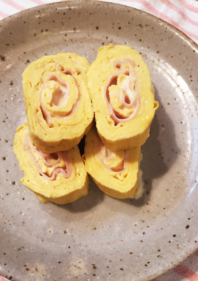 薄切りハムとスライスチーズの出し巻き卵♪-レシピのメイン写真