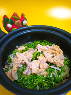 もやしと豚肉の味噌土鍋蒸し-レシピのメイン写真