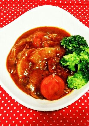 牛すね肉と大根のデミグラスソース煮込み-レシピのメイン写真