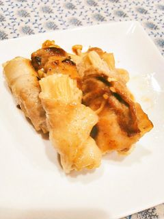 とってもジューシー♡豚バラのえのき巻き-レシピのメイン写真