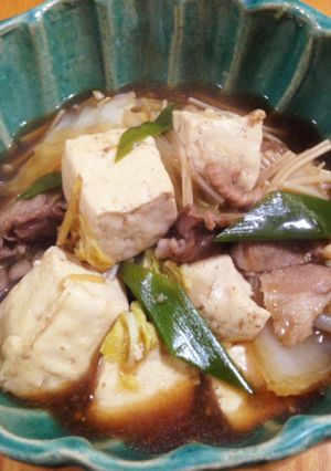野菜たっぷり肉豆腐-レシピのメイン写真