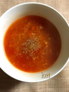 簡単☆野菜たっぷりトマトスープ-レシピのメイン写真