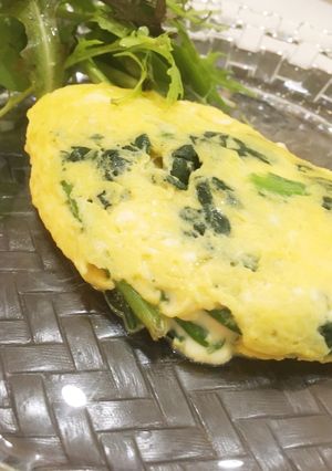 簡単コク旨*ほうれん草のチーズオムレツ-レシピのメイン写真