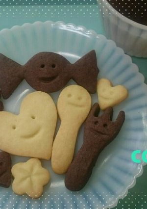 身近な材料で作るバタークッキー(ココア)-レシピのメイン写真
