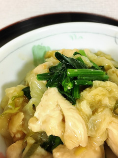 白菜と鶏むね肉のポン酢煮(幼児食にも)-レシピのメイン写真