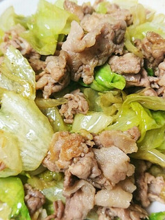 超簡単!豚肉とレタスの炒め物ฅ'ω'ฅ♪-レシピのメイン写真