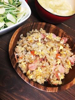 炊き込みご飯をチャーハンアレンジ♡-レシピのメイン写真