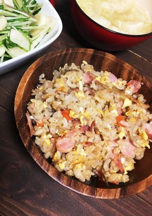 炊き込みご飯をチャーハンアレンジ♡-レシピのメイン写真