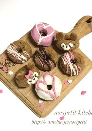 ベイクドカフェモカドーナツdeダッフィー-レシピのメイン写真