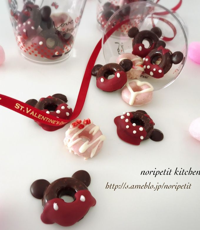 簡単♡ミッキー&ミニーのクランキーチョコ by noripetit