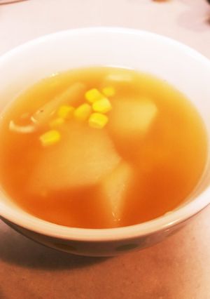 簡単！カブとコーンのコンソメスープ☆-レシピのメイン写真