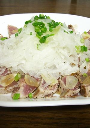 ハマチのたたきカルパッチョ風-レシピのメイン写真