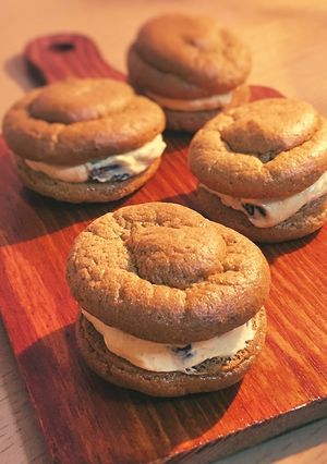 糖質制限◆レーズンバターサンドブッセ-レシピのメイン写真