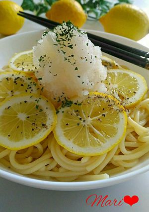 レモンおろしパスタ~麺つゆバターで簡単~-レシピのメイン写真
