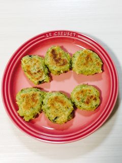 残ったお粥で簡単お焼き★手づかみ 離乳食-レシピのメイン写真