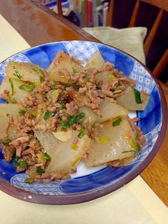 大根とひき肉の甘辛炒め煮♪-レシピのメイン写真