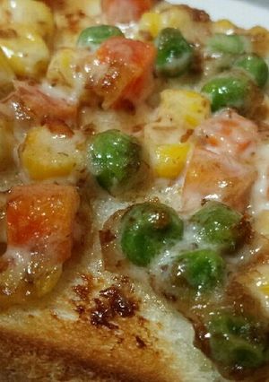 まぜて焼くだけ♪かつおベジトースト-レシピのメイン写真