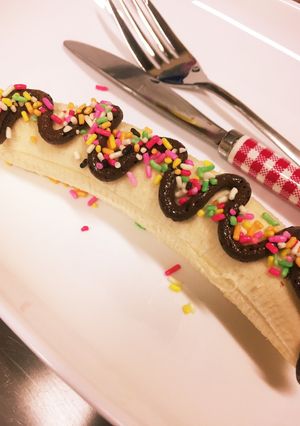 簡単チョコバナナ　屋台　夏祭り-レシピのメイン写真