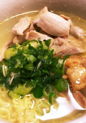 【インスタントで】鶏塩ラーメン【一手間】-レシピのメイン写真