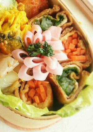 お弁当に持ってこい！簡単薄揚げ巻き-レシピのメイン写真