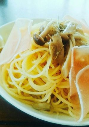 キノコと生ハムのパスタ~オイルベース~-レシピのメイン写真
