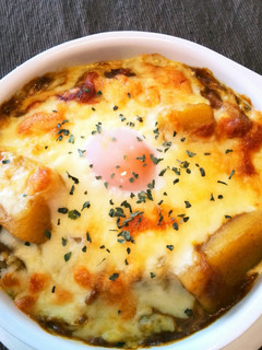 ランチは残りカレーで♥焼きカレー♥簡単!-レシピのメイン写真
