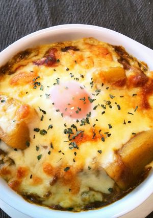ランチは残りカレーで♥焼きカレー♥簡単!-レシピのメイン写真