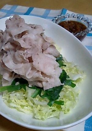 白菜もぉりもりシャブサラ主食U･ｪ･U-レシピのメイン写真