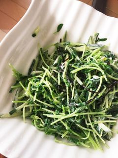 豆苗とキュウリのシャキシャキ塩昆布サラダ-レシピのメイン写真
