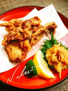 なめ茸おろしで食べる和風竜田揚げ-レシピのメイン写真