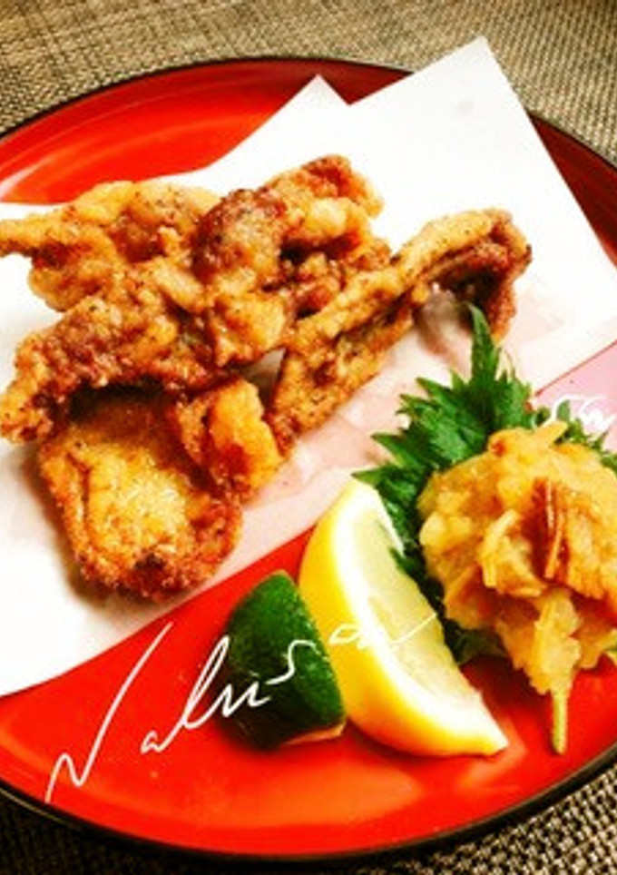 なめ茸おろしで食べる和風竜田揚げ-レシピのメイン写真