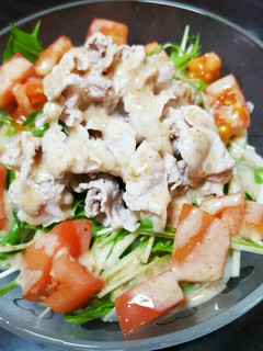 簡単豚しゃぶサラダうどん-レシピのメイン写真